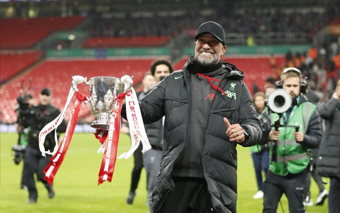 Liverpool voitti 10. EFL Cupin mestaruuden